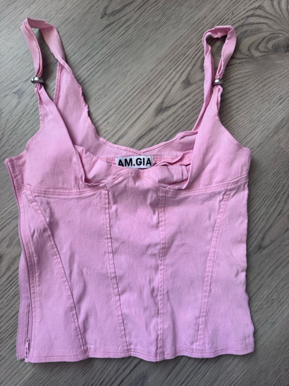 I.AM.GIA Pink Top with silver accents